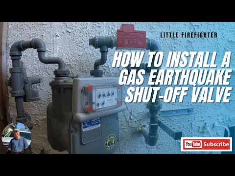 How to Install A Gas Earth Quake Shut-Off Valve - Little Firefighter