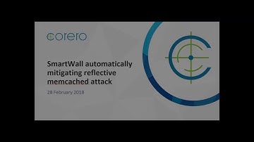 Corero SmartWall Automatically Mitigating Reflective Memcached Attack on 2/28/18