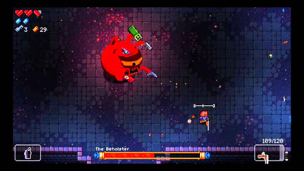 Enter the Gungeon - Beholster Floor 2 Boss [no damage] - YouTube
