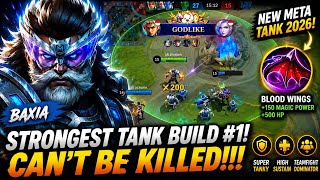 IMMORTAL TANK BUILD! 😱 TOP 1 GLOBAL BAXIA – UNKILLABLE META 2026 | MLBB