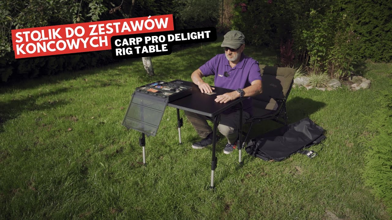 Rod Rig Table Stolik do zestawów karpiowych - Carp Pro Delight Rig Table - YouTube