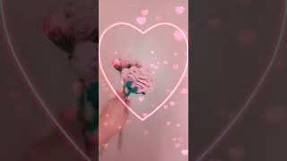 Örme Pembe Güller Yapımı Resimi