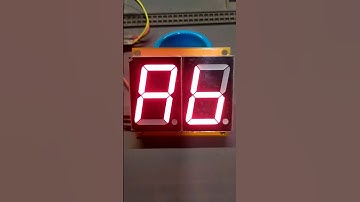 Big 7 segments display with 74HC595 - Counter test #electronics