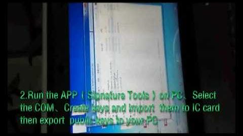 Signature Card Setting Process of Mobile POS Terminal NEW8210
