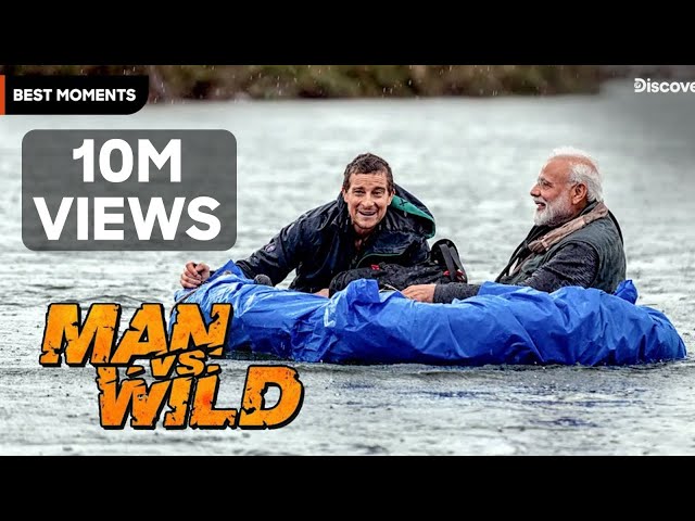 PM Narendra Modi's heroic adventure!🔥 | Bear Grylls | Man Vs Wild | Best Moments | Discovery Channel