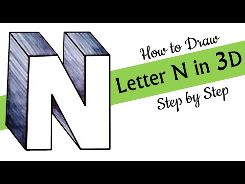 How To Draw 3D Letters A To Z - Youtube