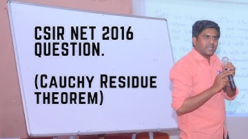 CSIR NET 2016||Cauchy Residue Theorem||complex analysis video lectures