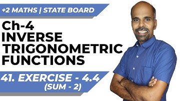 12th | ex. 4.4 | Q.No. 2 | Inverse trigonometric functions | State Board | ram maths