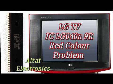 CRT LG TV IC LG046n 9R Red Colour Problem Solve Urdu Hindi