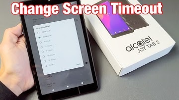 Alcatel Joy Tab 2: How to Change Screen Timeout Time Before Locks (15 seconds to NEVER)