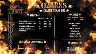 YOU TUBE MENU MAY 18TH
