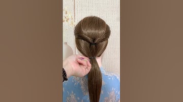 tạo kiểu tóc bằng trâm cài tóc đính đá ngọc trai hình lá #shorts #kieutoc #tramtoc