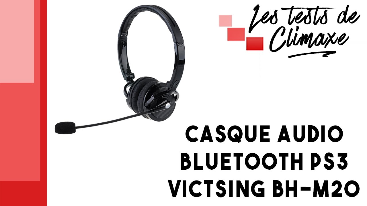 Test d'un casque bluetooth PS3 BH-M20 (Victsing) - YouTube