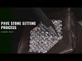 Stone setting process | How to sett macro pave in jewellery