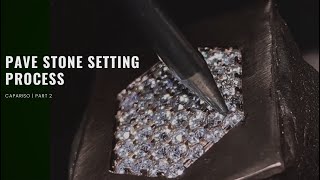 Stone setting process | How to sett macro pave in jewellery