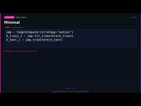 sklearn SimpleImputer: fill missing without inventing a story