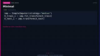 sklearn SimpleImputer: fill missing without inventing a story