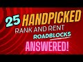 25 Handpicked🌱 Rank and Rent (Lead Gen) Roadblocks❓ - ANSWERED! (April 2023)