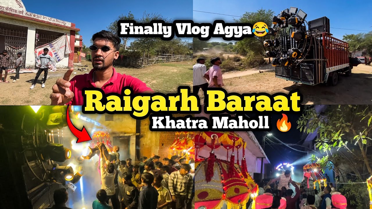 Finally Vlog 😍 | Maja agya raigarh baraat 🔥| Dj Rupesh #djrupesh #dj #vlog 