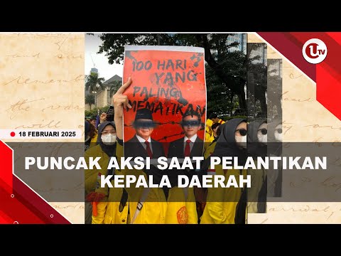 PUNCAK AKSI 'INDONESIA GELAP' DIGELAR SAAT PELANTIKAN KEPALA DAERAH | U-NEWS