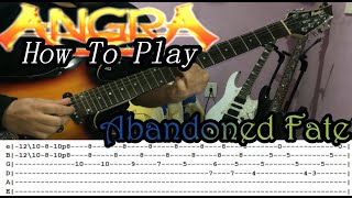 ANGRA - Abandoned Fate - GUITAR LESSON WITH TABS