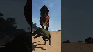 Getting thrown into the air by a REX! | The Isle Evrima *Shorts*