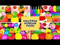 ASMR MULTIPLE KOREAN FOOD 🍓 Rainbow Jelly, Fruit Candy, Tanghulu (No Talking) EATING SOUNDS