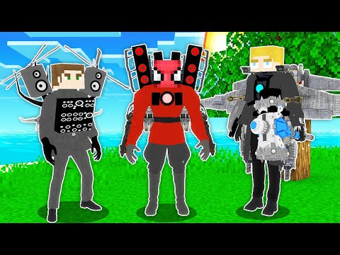 AİLECEK SKIBIDI TOILET TITAN OLDUK - Minecraft