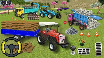 🛑Drive JCB and Uploading🪨🏗️Stone From Dumper Truck in Game🔥#truck #jcb #tractor #games