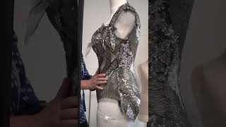 Custom-made silver bugle bead bodysuit for #Beyonce’s #RenaissanceWorldTour.