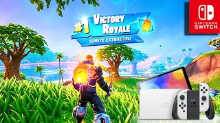 Fortnite on Nintendo Switch OLED Chapter 7 Season 3 Zero Build Victory Royale