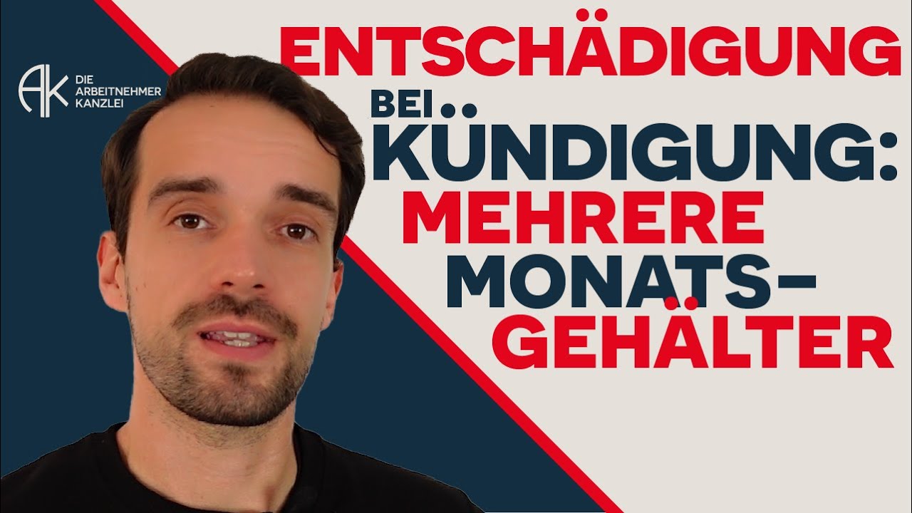 Fälle aus der Praxis: Entschädigung bei Kündigung #arbeitsrecht #kündigungsschutz