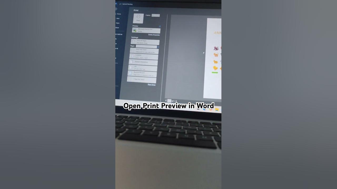 How to Open Print Preview in Word! #shorts #msword #computer #windows # ...