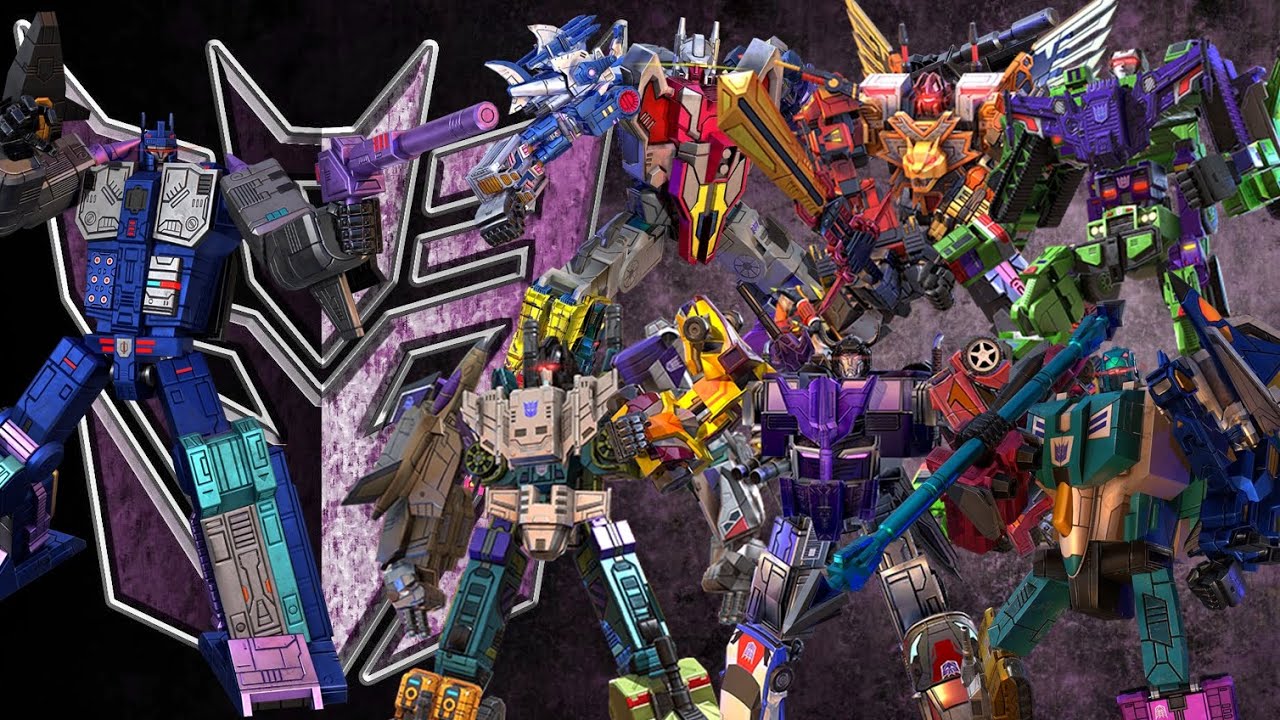 TRANSFORMERS ALL COMBINERS DECEPTICON YouTube