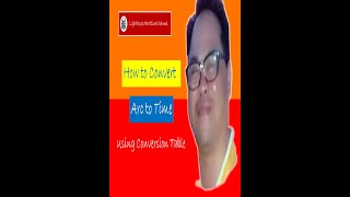 Convert Arc to Time by Using Conversion Table #shorts