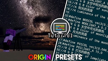 MCPE: Origin Shader - Space Mode, Caustics, Colored Lights [Presets Tutorial]