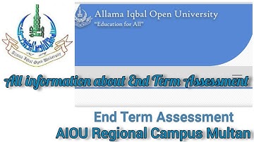 End Term Assessment || All Information about End Term Assessment