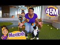 Meekah Pets Cute Puppies at Pet Space! | Learn to Take Care of Animals - Blippi &amp; Meekah Kids TV