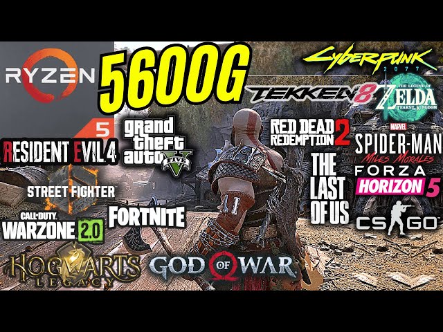 TESTE EM JOGOS RYZEN 5 5600G COM VÍDEO INTEGRADO EM 2025 PC GAMER