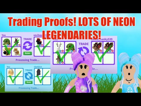 Adopt Me Trading Proofs Part 4 Lots Of Neon Legendaries Roblox Adoptme Youtube - neon event happening on roblox sponsored by a netflix