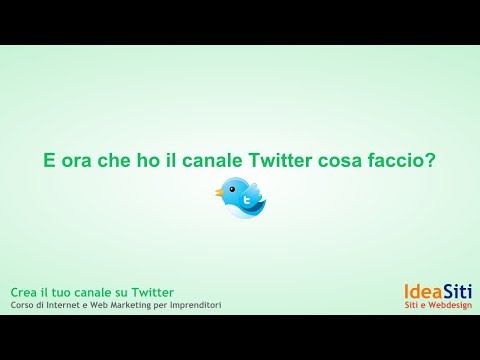 001 -  cosa serve Twitter? Twitter lato Follower: seguire argomenti che ci interessano