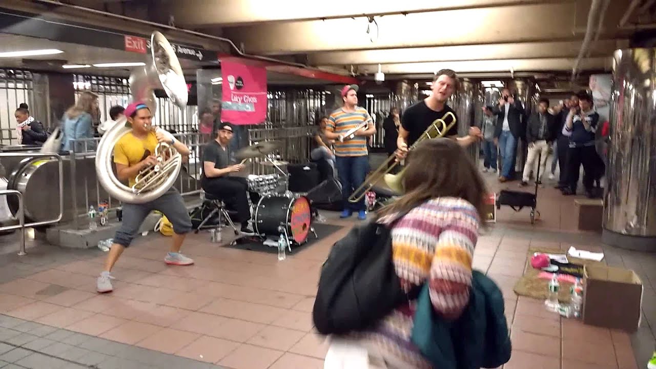 The Band Performance at Subway (Lucky Chops New York City ) YouTube