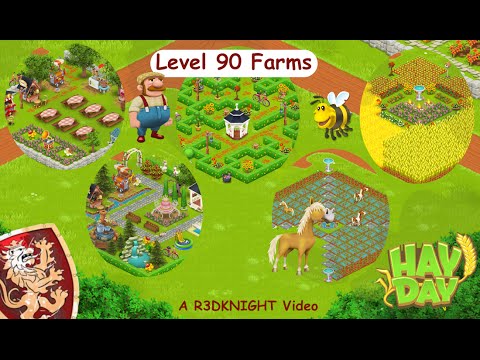Hay Day - Level 90 - 99 - Cool Farm Designs. - Youtube