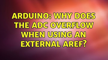 Arduino: Why does the ADC overflow when using an external Aref?
