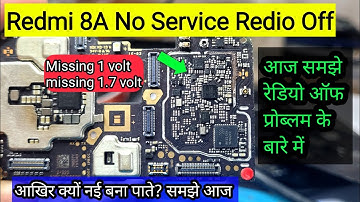 ✅Redmi 8A No Service Redio Off Problem Solution | ✅Missing 1 Volt & 1.7 Volt Solution ||