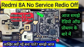 ✅Redmi 8A No Service Redio Off Problem Solution | ✅Missing 1 Volt & 1.7 Volt Solution ||