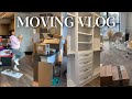 MOVING VLOG @ 2 AM + UNPACKING + CLOSET ORGANIZATION  + NEVER GO TO WHOLE FOODS!! + BED BUILT S2E3