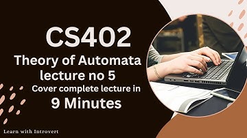 CS402 lecture no 5 | Short lectures | Virtual university of Pakistan