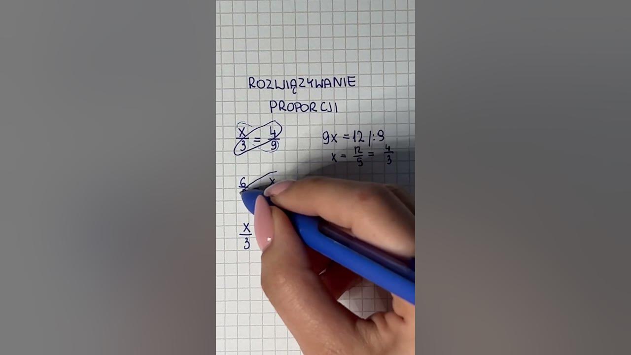 Sprawdzian Z Matematyki 1 Gimnazjum Proporcje Proporcje #matematyka - YouTube