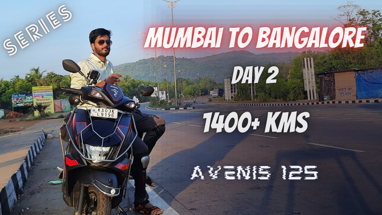 1400+ km Epic Road Trip on Suzuki Avenis 125 | Day 2 -  Mumbai to Bangalore via Udupi